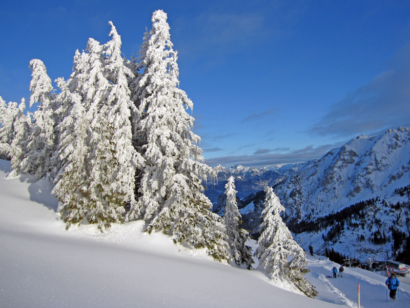 Rodeln im Allgaeu nach Wintereinbruch 2025